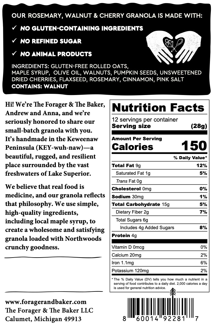 Rosemary, Walnut & Cherry Granola - Image 4